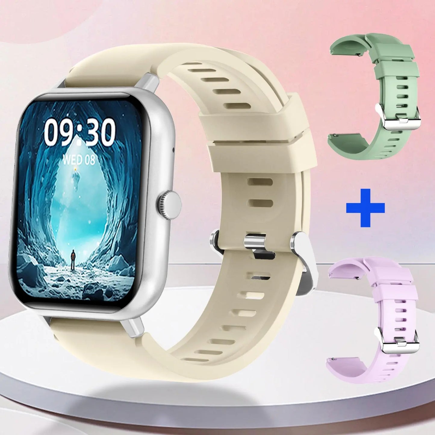 1.83-Inch Touchscreen Smartwatch with Calling Capability, Over 100 Sports Modes, and Waterproof Design - Versatile Fitness Tracker and Customizable Wearable Device