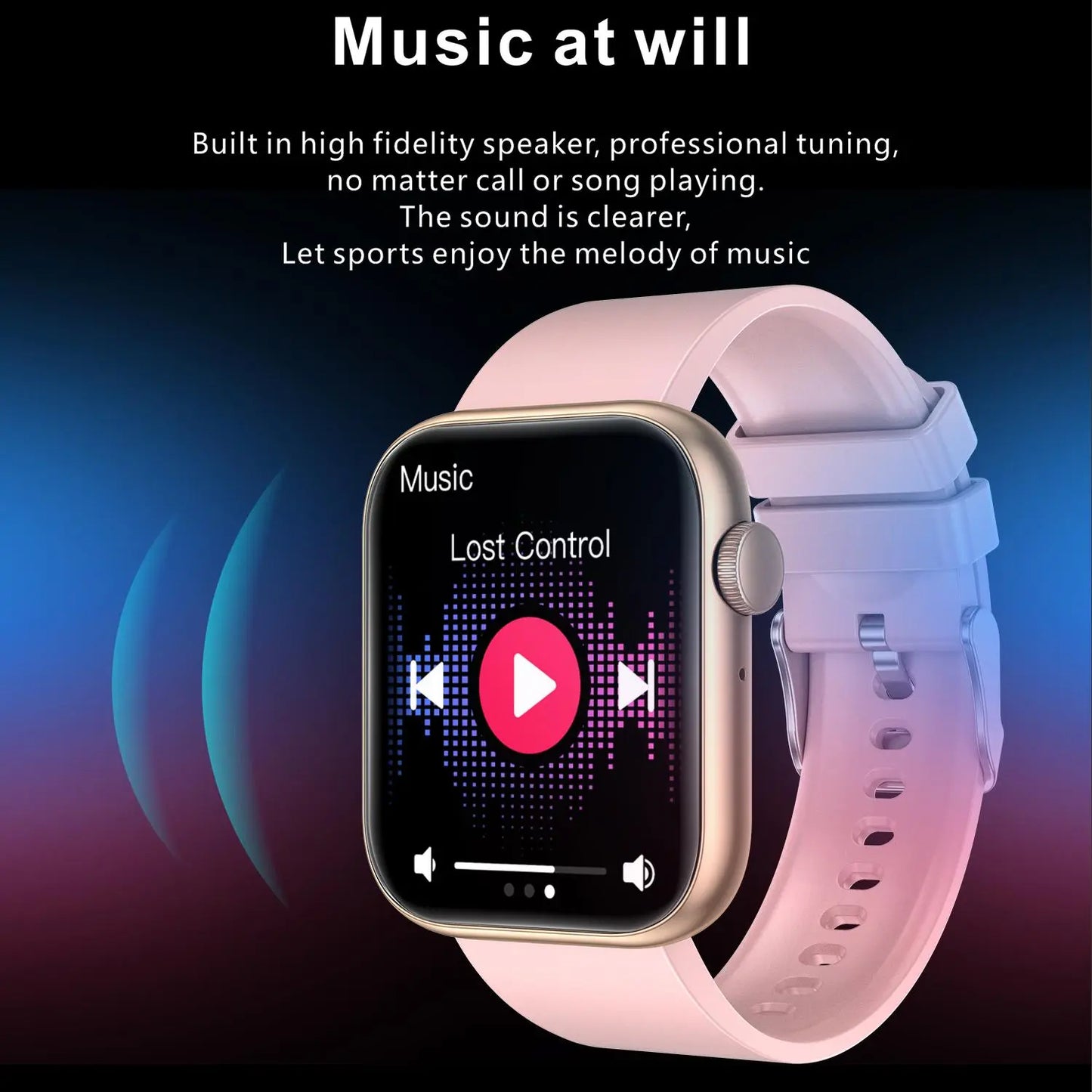 Advanced Fitness Tracker Smartwatch with Bluetooth Calling and Touchscreen Activity Monitoring for iOS and Android Devices