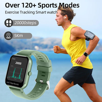 1.83-Inch Touchscreen Smartwatch with Calling Capability, Over 100 Sports Modes, and Waterproof Design - Versatile Fitness Tracker and Customizable Wearable Device