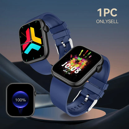 Advanced Fitness Tracker Smartwatch with Bluetooth Calling and Touchscreen Activity Monitoring for iOS and Android Devices