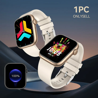 Advanced Fitness Tracker Smartwatch with Bluetooth Calling and Touchscreen Activity Monitoring for iOS and Android Devices