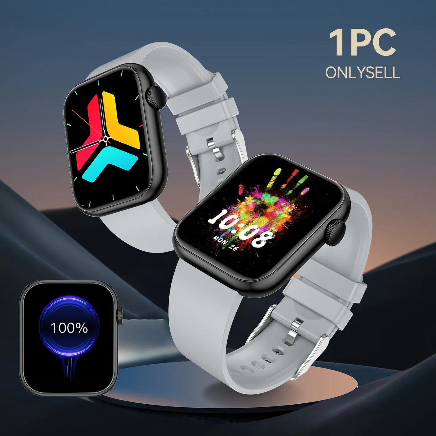 Advanced Fitness Tracker Smartwatch with Bluetooth Calling and Touchscreen Activity Monitoring for iOS and Android Devices