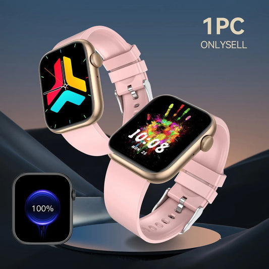 Advanced Fitness Tracker Smartwatch with Bluetooth Calling and Touchscreen Activity Monitoring for iOS and Android Devices