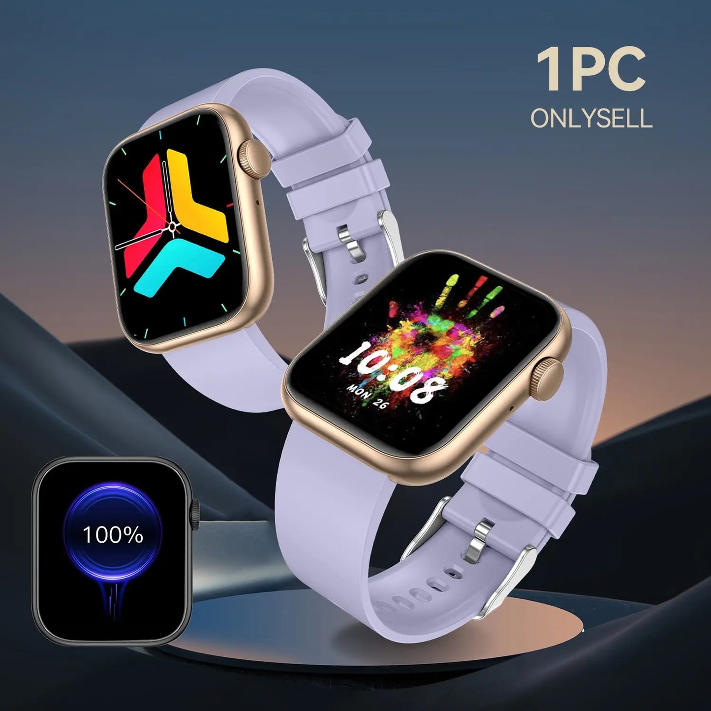 Advanced Fitness Tracker Smartwatch with Bluetooth Calling and Touchscreen Activity Monitoring for iOS and Android Devices