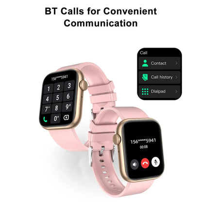 Advanced Fitness Tracker Smartwatch with Bluetooth Calling and Touchscreen Activity Monitoring for iOS and Android Devices