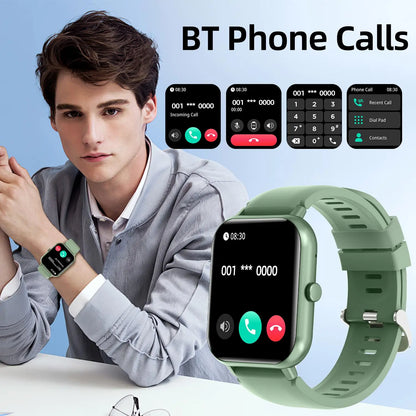 1.83-Inch Touchscreen Smartwatch with Calling Capability, Over 100 Sports Modes, and Waterproof Design - Versatile Fitness Tracker and Customizable Wearable Device