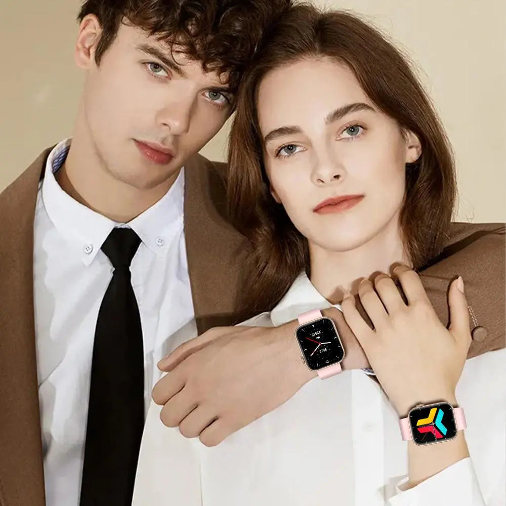 Advanced Fitness Tracker Smartwatch with Bluetooth Calling and Touchscreen Activity Monitoring for iOS and Android Devices