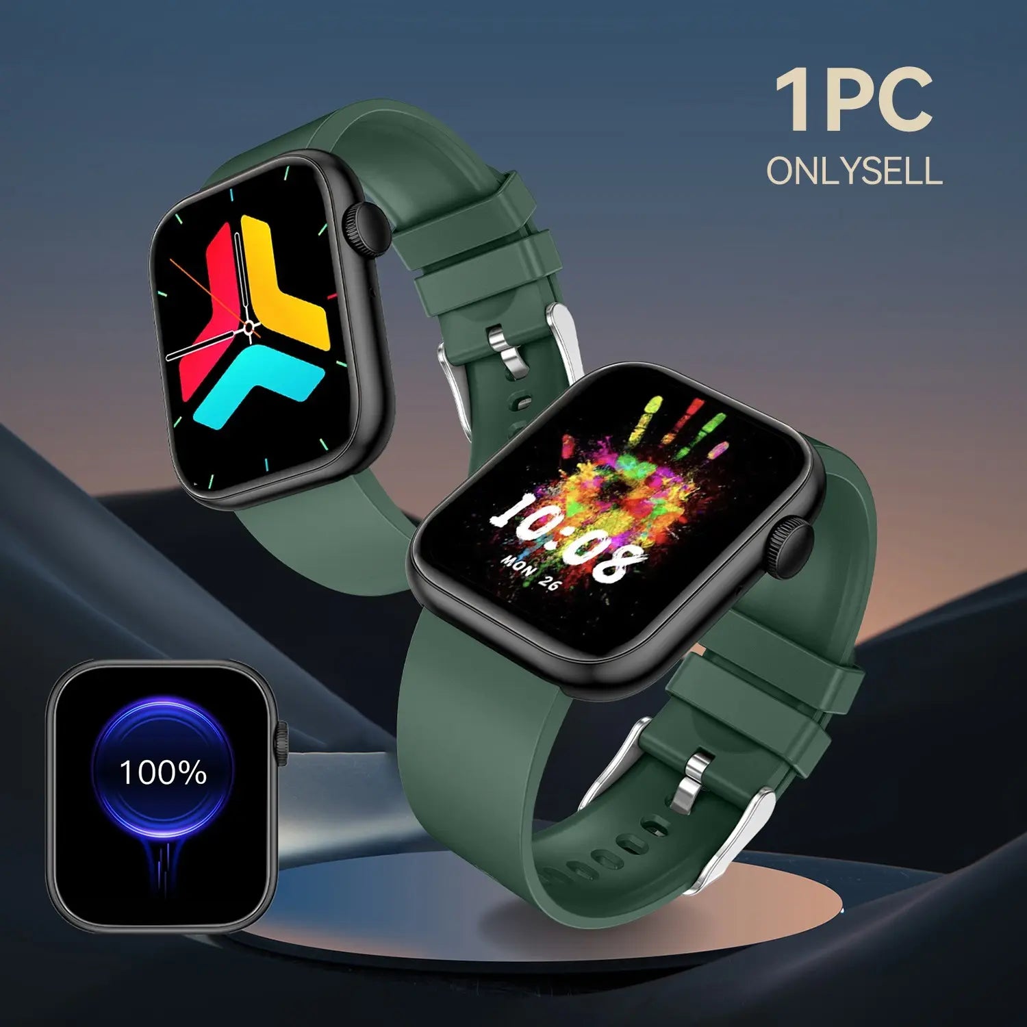 Advanced Fitness Tracker Smartwatch with Bluetooth Calling and Touchscreen Activity Monitoring for iOS and Android Devices